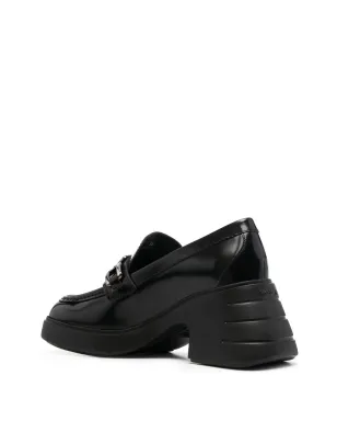 Hogan チャンキー レザー ローファー - ブラック - サムネイル3