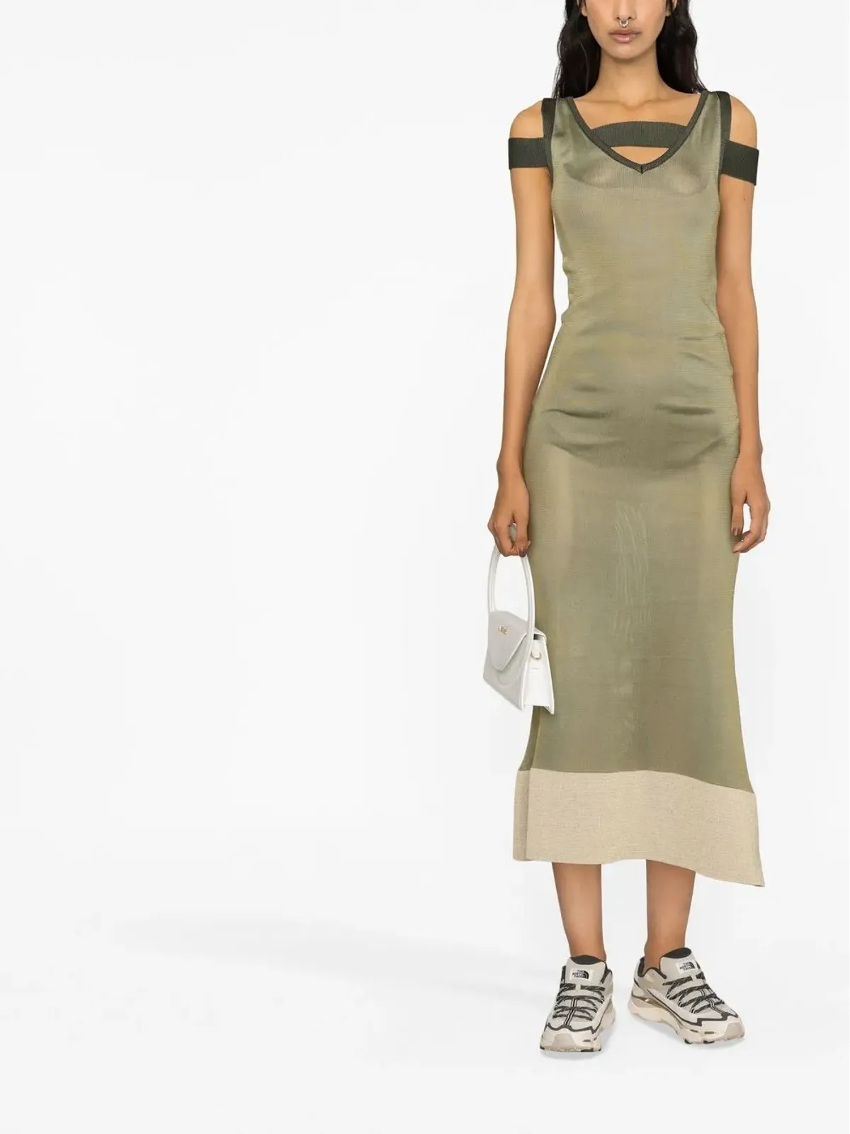 Jacquemus Vネック ミディドレス - 画像2