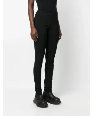 Rick Owens Lilies Amber ジャージー編み レギンス ブラック - サムネイル3