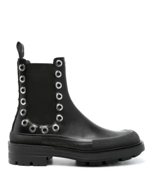Alexander McQueen アイレットディテール チェルシーブーツ - サムネイル1