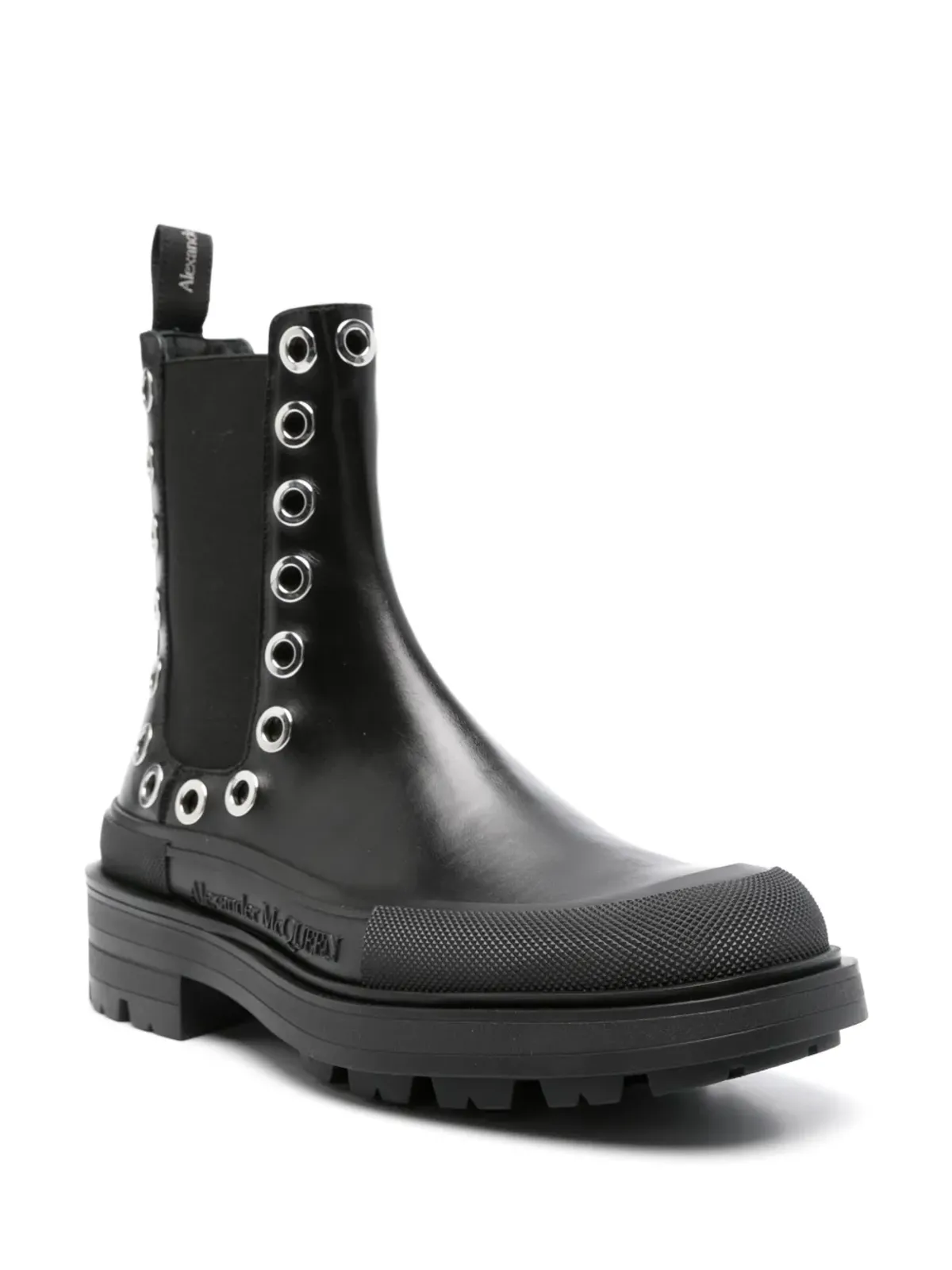 Alexander McQueen アイレットディテール チェルシーブーツ - 画像2