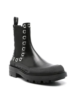 Alexander McQueen アイレットディテール チェルシーブーツ - サムネイル2