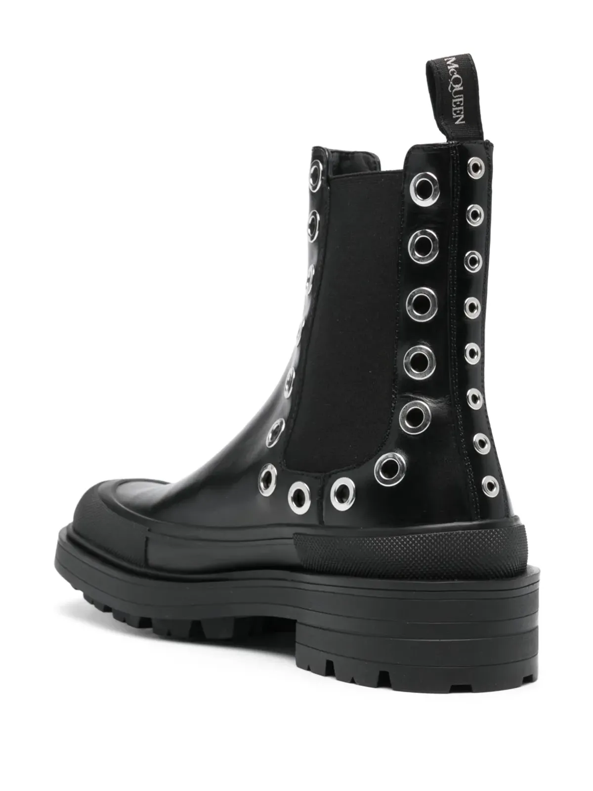 Alexander McQueen アイレットディテール チェルシーブーツ - 画像3