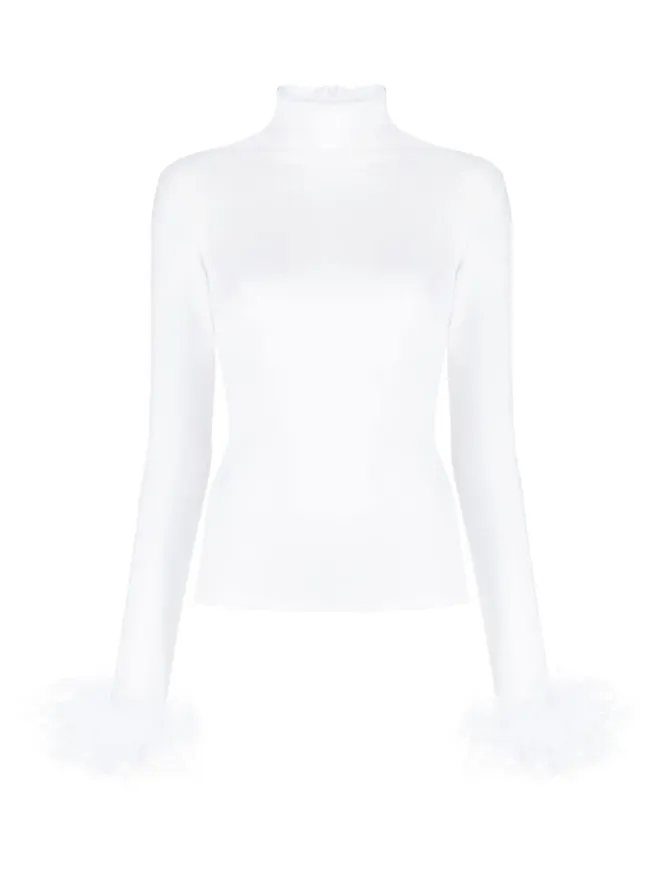 Atu Body Couture Atu Body Couture 羽毛風カフス ロールネックトップの商品画像