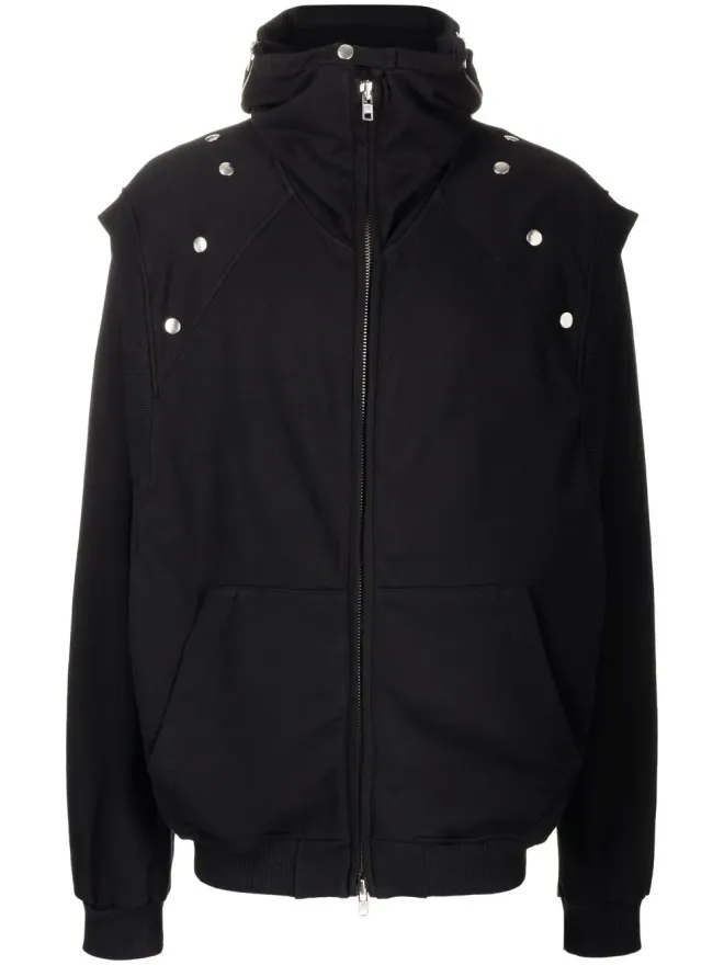 Walter Van Beirendonck Walter Van Beirendonck フード付きジップアップジャケット - ブラックの商品画像