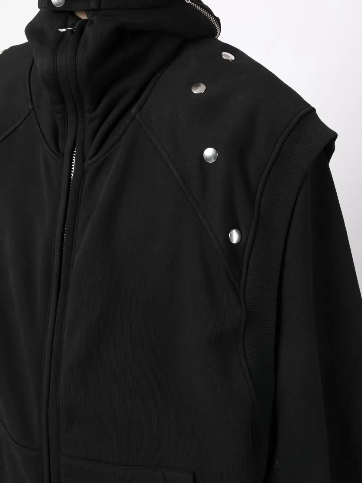 Walter Van Beirendonck フード付きジップアップジャケット - ブラック - 画像5