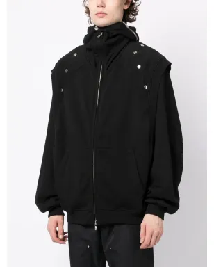 Walter Van Beirendonck フード付きジップアップジャケット - ブラック - サムネイル3