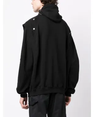 Walter Van Beirendonck フード付きジップアップジャケット - ブラック - サムネイル4