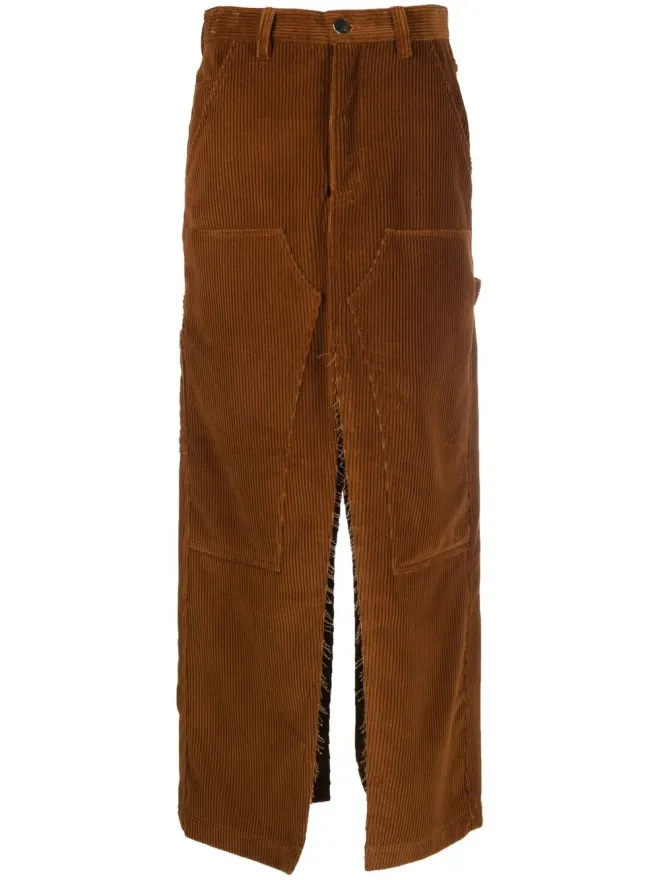 Meryll Rogge MERYLL ROGGE スリットコーデュロイマキシスカートの商品画像