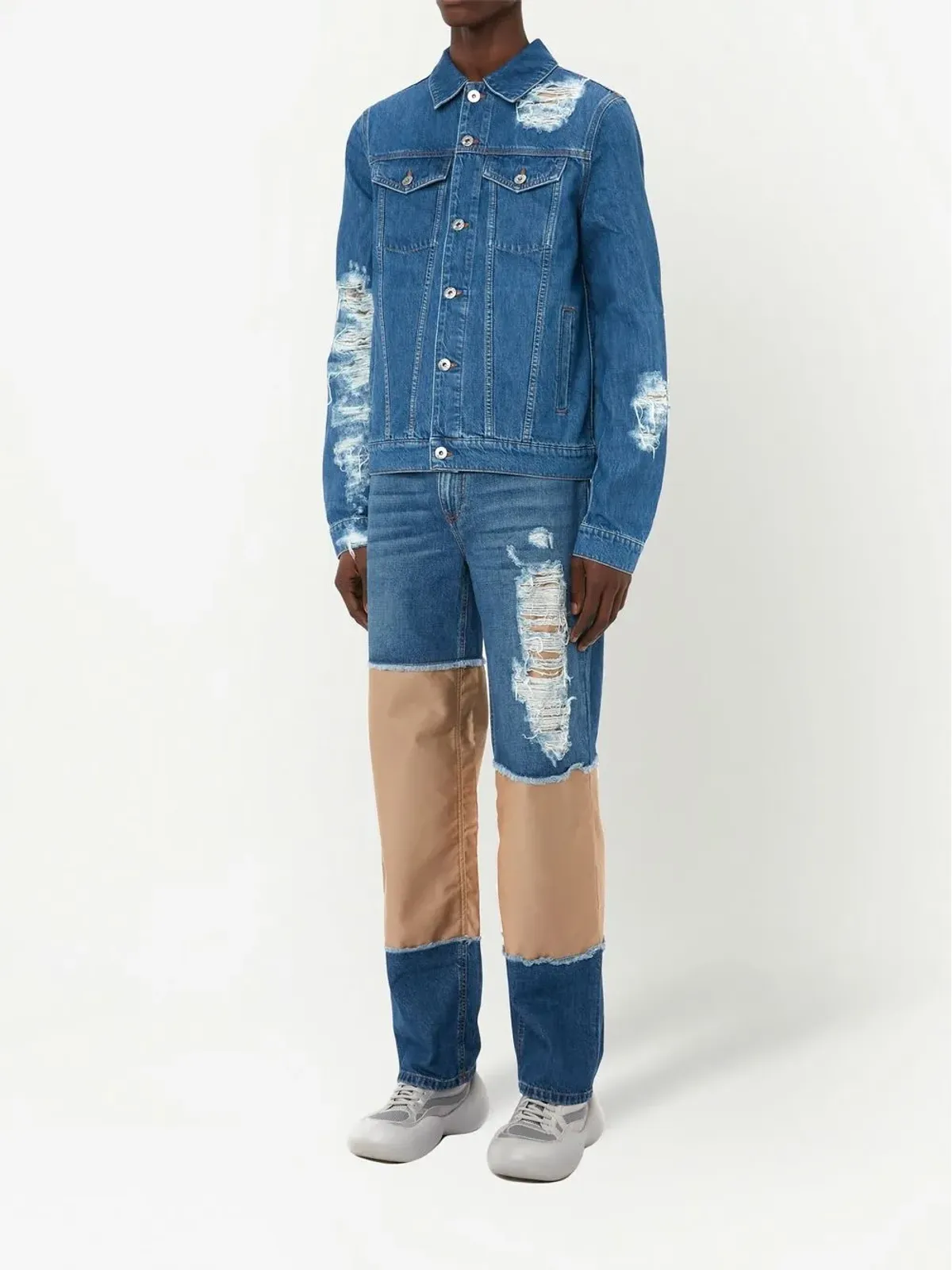 JW Anderson ダメージ加工デニムジャケット - 画像2