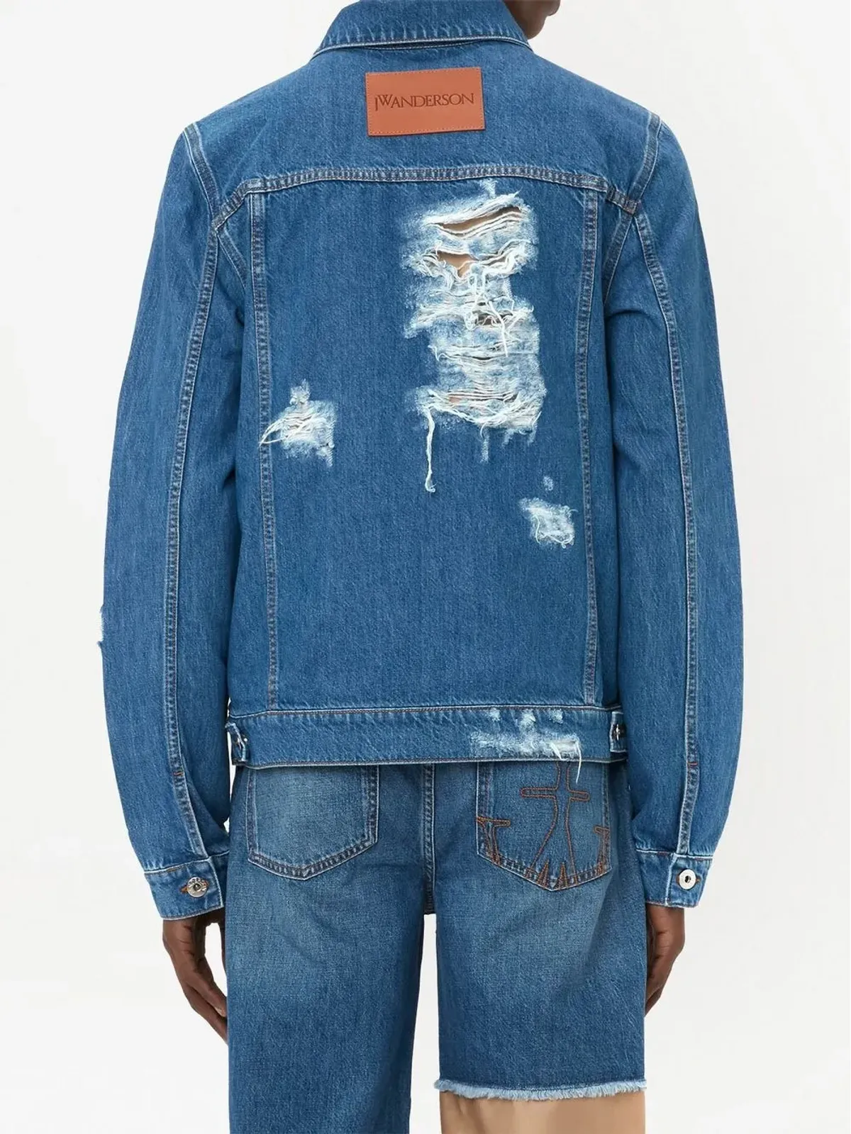JW Anderson ダメージ加工デニムジャケット - 画像4