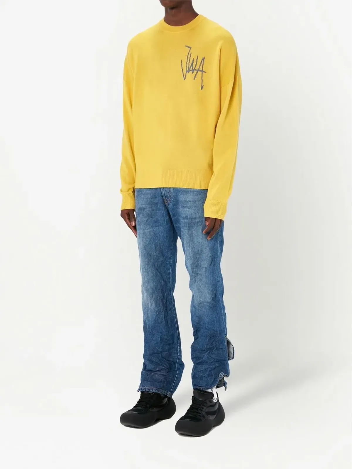 JW Anderson ロゴ刺繍ニットセーター - 画像2