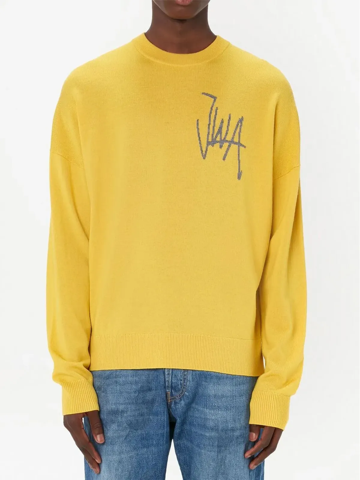 JW Anderson ロゴ刺繍ニットセーター - 画像4