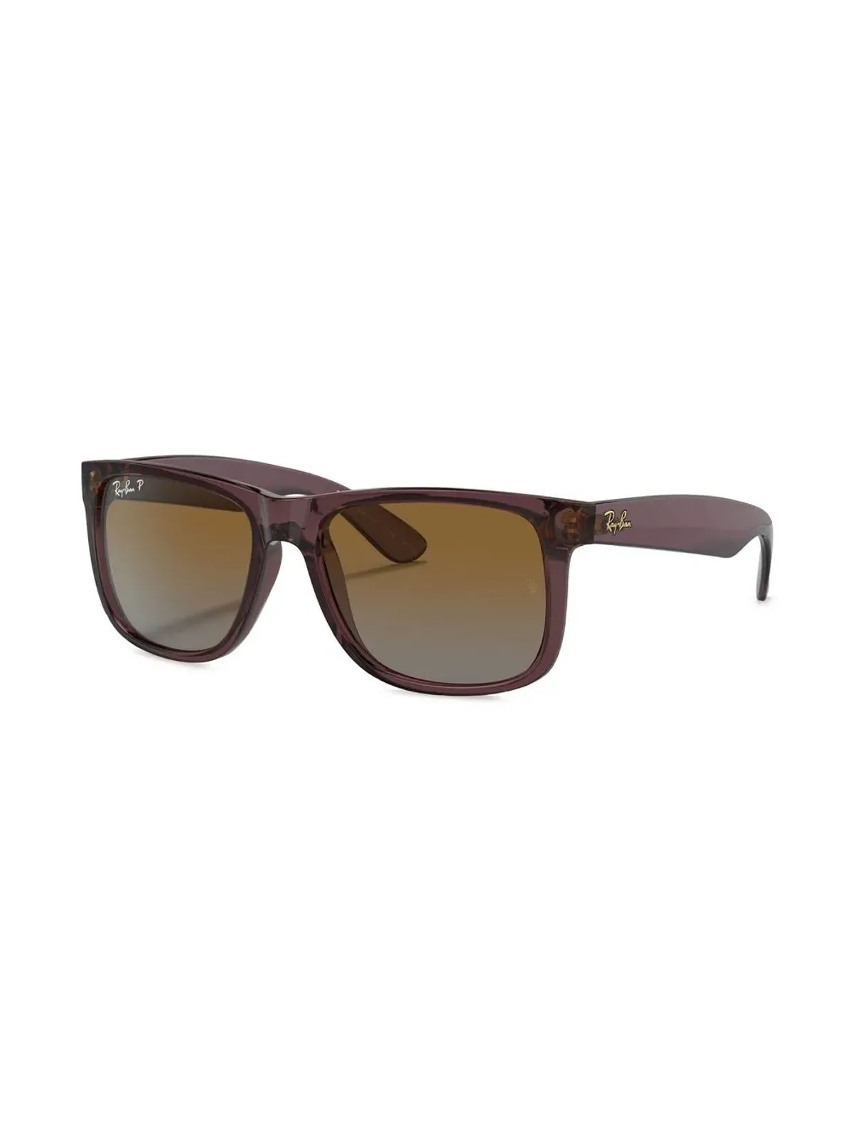 Ray-Ban ジャスティン レクタンギュラーフレーム サングラス - ブラウン - 画像2