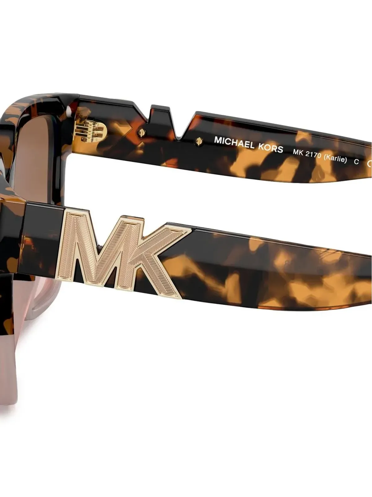 Michael Kors Karlieべっ甲柄オーバーサイズサングラス - 画像3