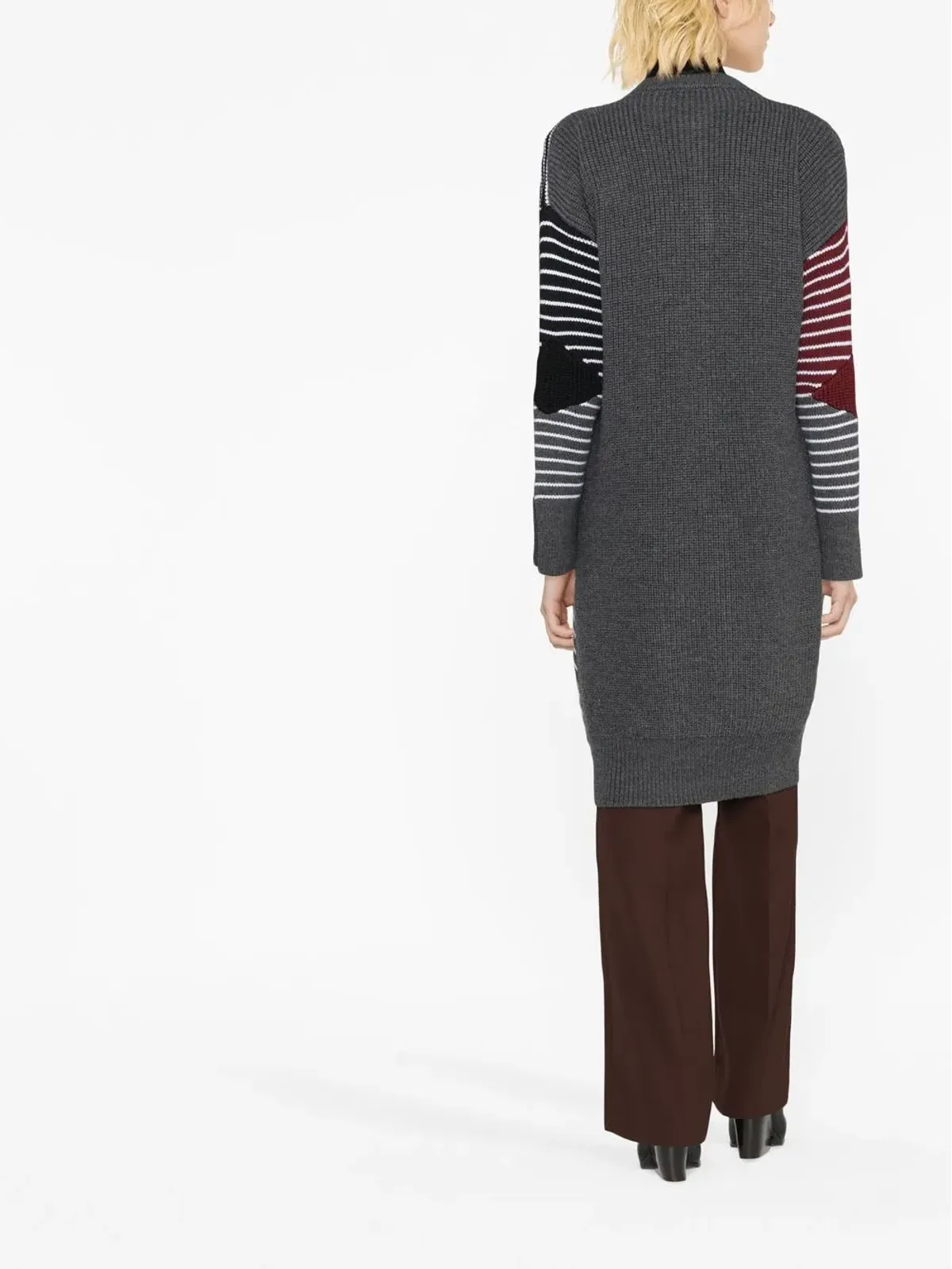 Stella McCartney S by S 3Dストライプ ヴァージンウール カーディコート - 画像3