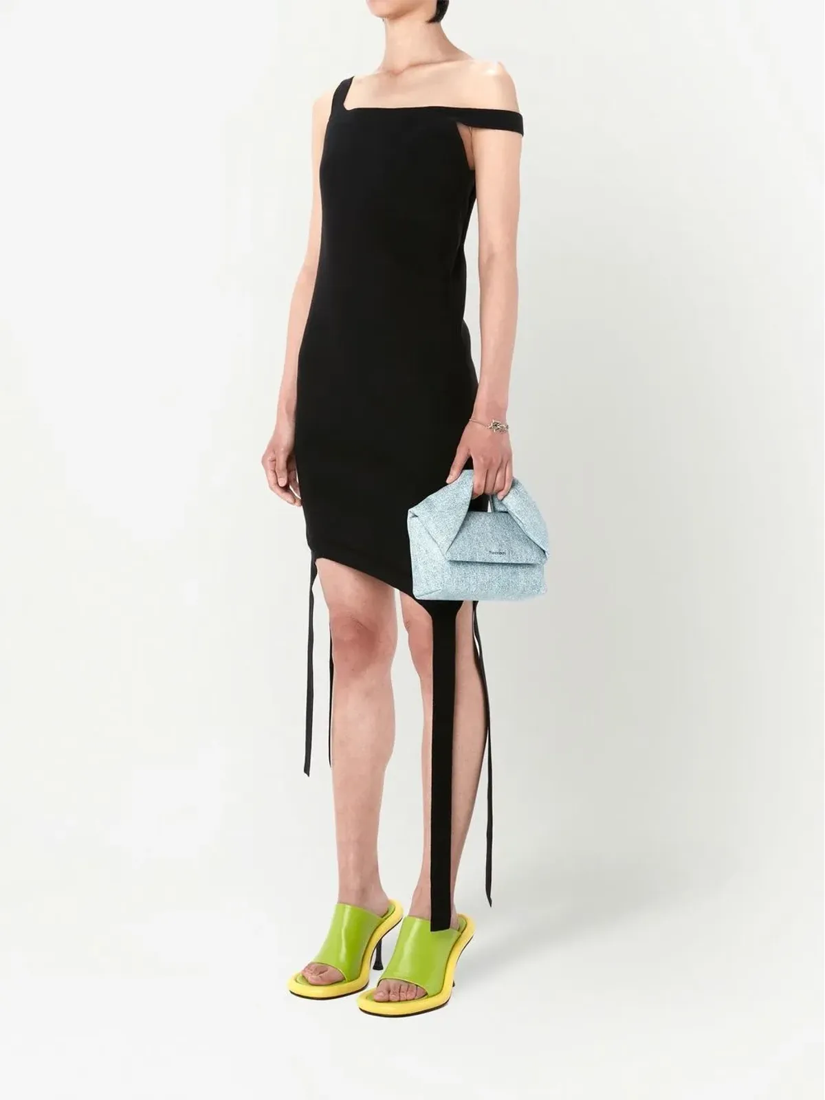 JW Anderson ファインニット アシンメトリック ミニドレス - 画像3