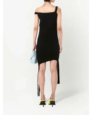 JW Anderson ファインニット アシンメトリック ミニドレス - サムネイル4