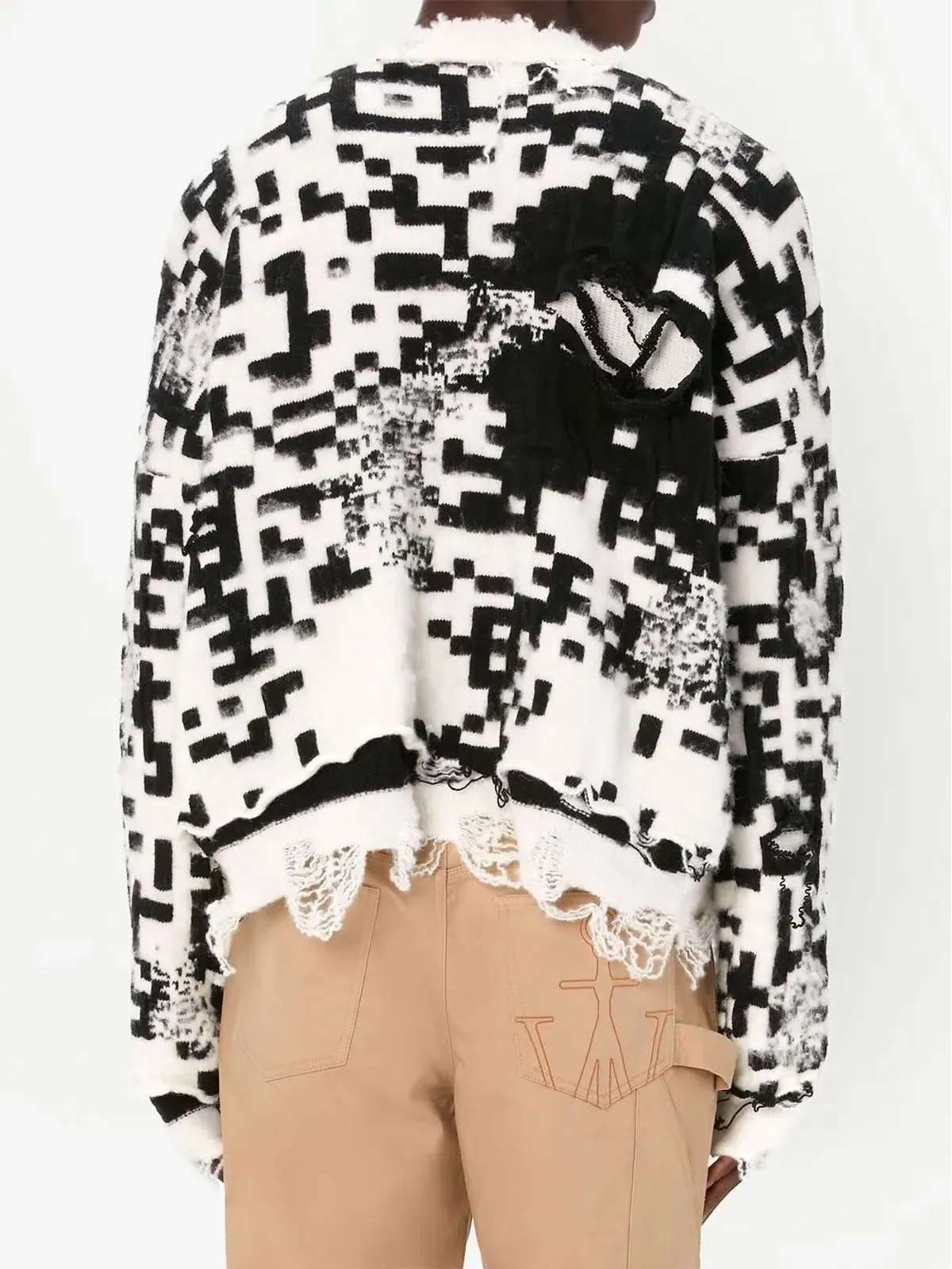 JW Anderson QRコード編みニットジャンパー - 画像5
