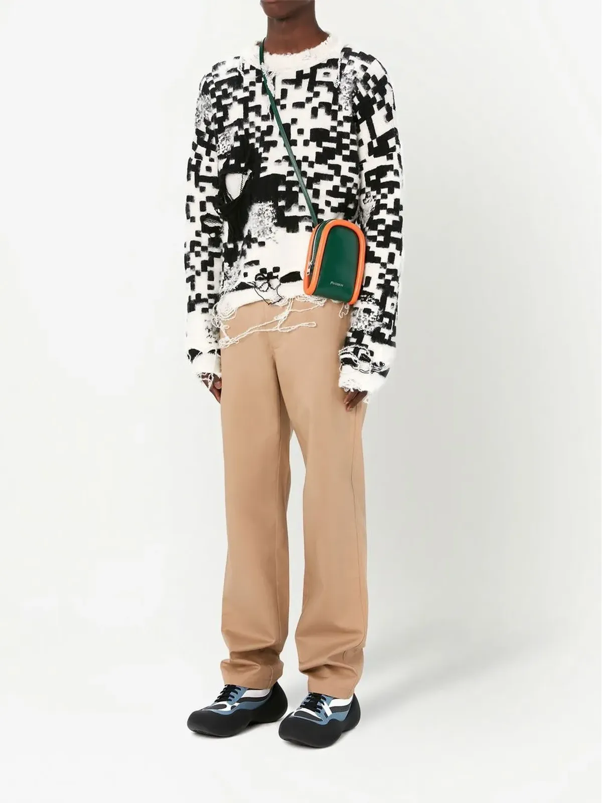 JW Anderson QRコード編みニットジャンパー - 画像2
