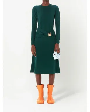 JW Anderson バックルウエスト ミディドレス - グリーン - サムネイル3