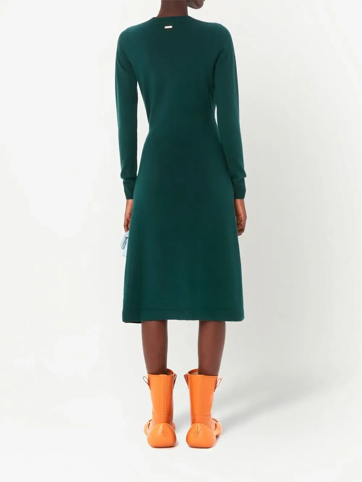 JW Anderson バックルウエスト ミディドレス - グリーン - 画像4