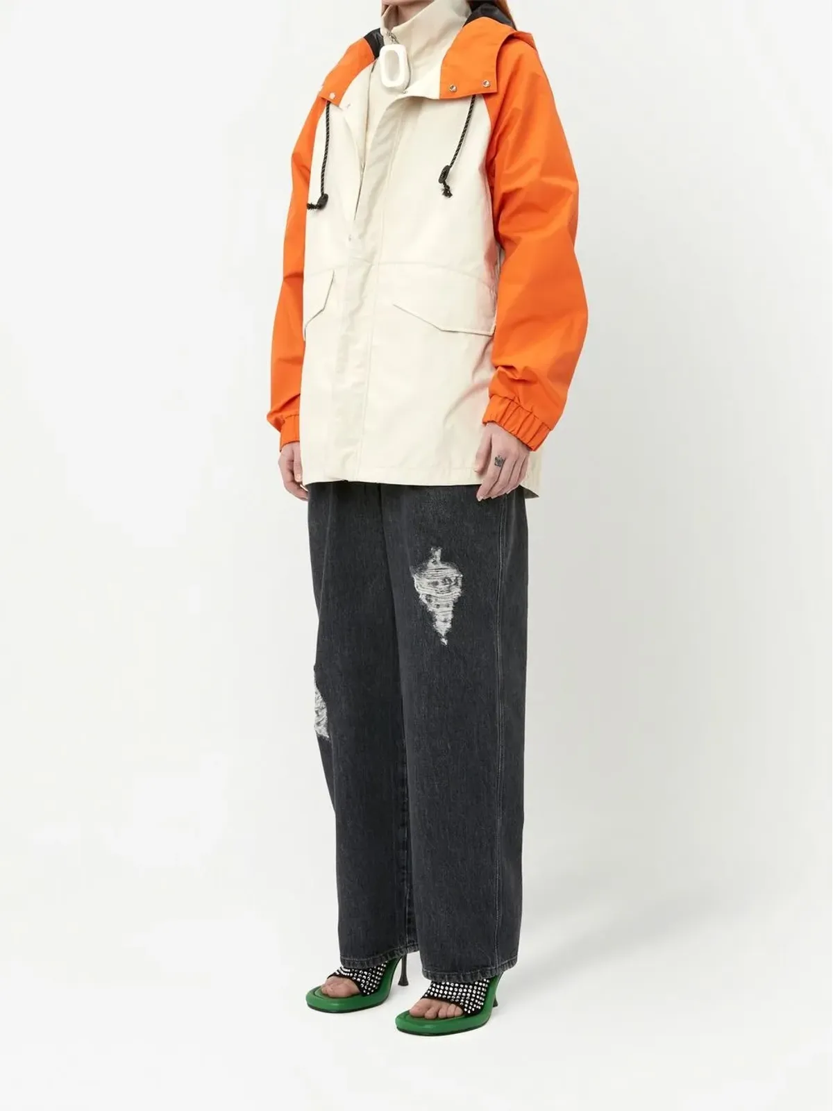 JW Anderson ツートーンフード付きジャケット - 画像3