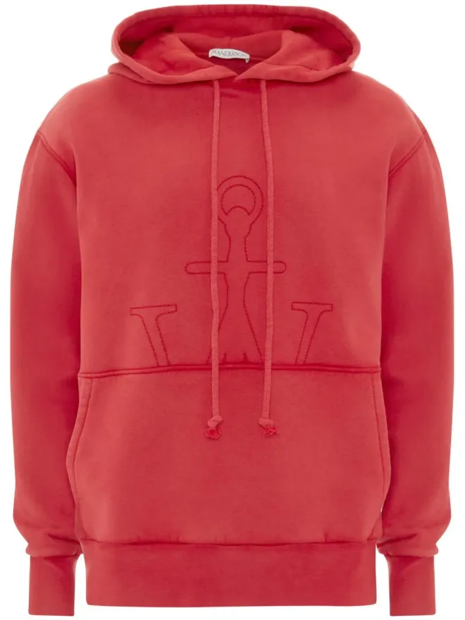 JW Anderson JW Anderson ロゴ刺繍フーディーの商品画像