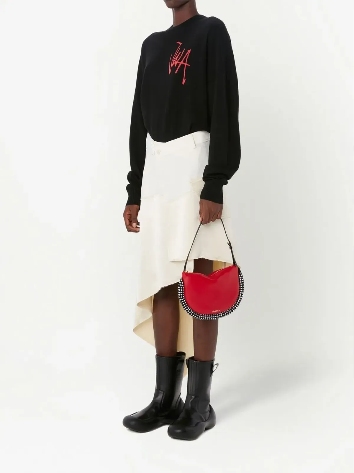 JW Anderson アシンメトリック ミディスカート - 画像2