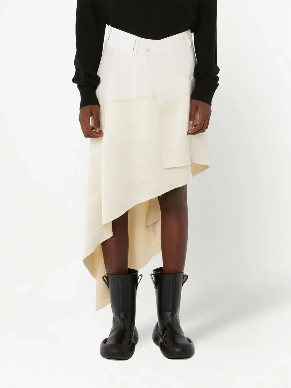 JW Anderson アシンメトリック ミディスカート - 画像3