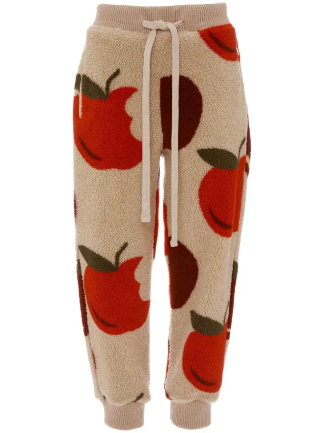 JW Anderson JW Anderson グラフィックプリント テーパードレッグ トラックパンツの商品画像