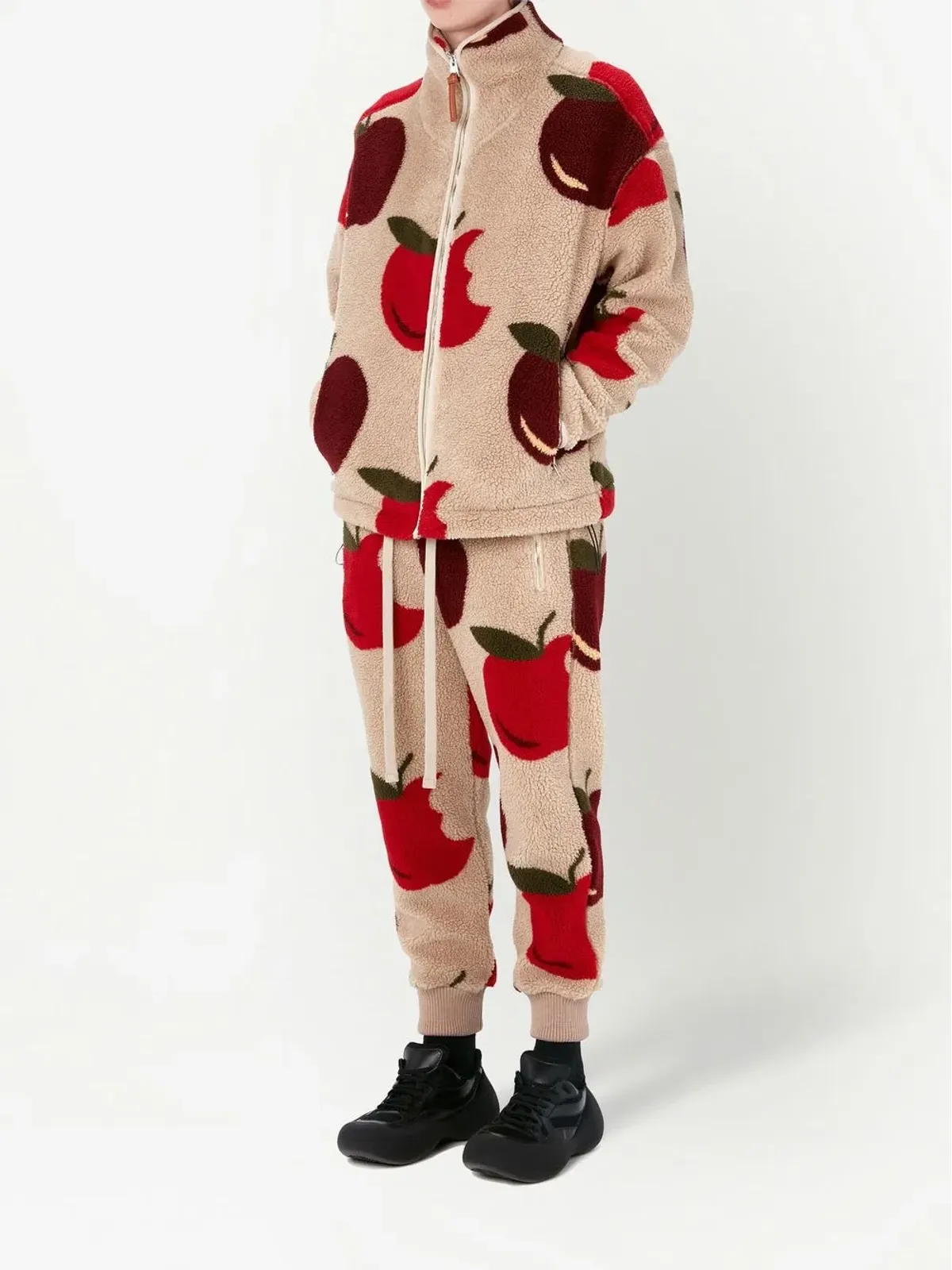 JW Anderson グラフィックプリント テーパードレッグ トラックパンツ - 画像2
