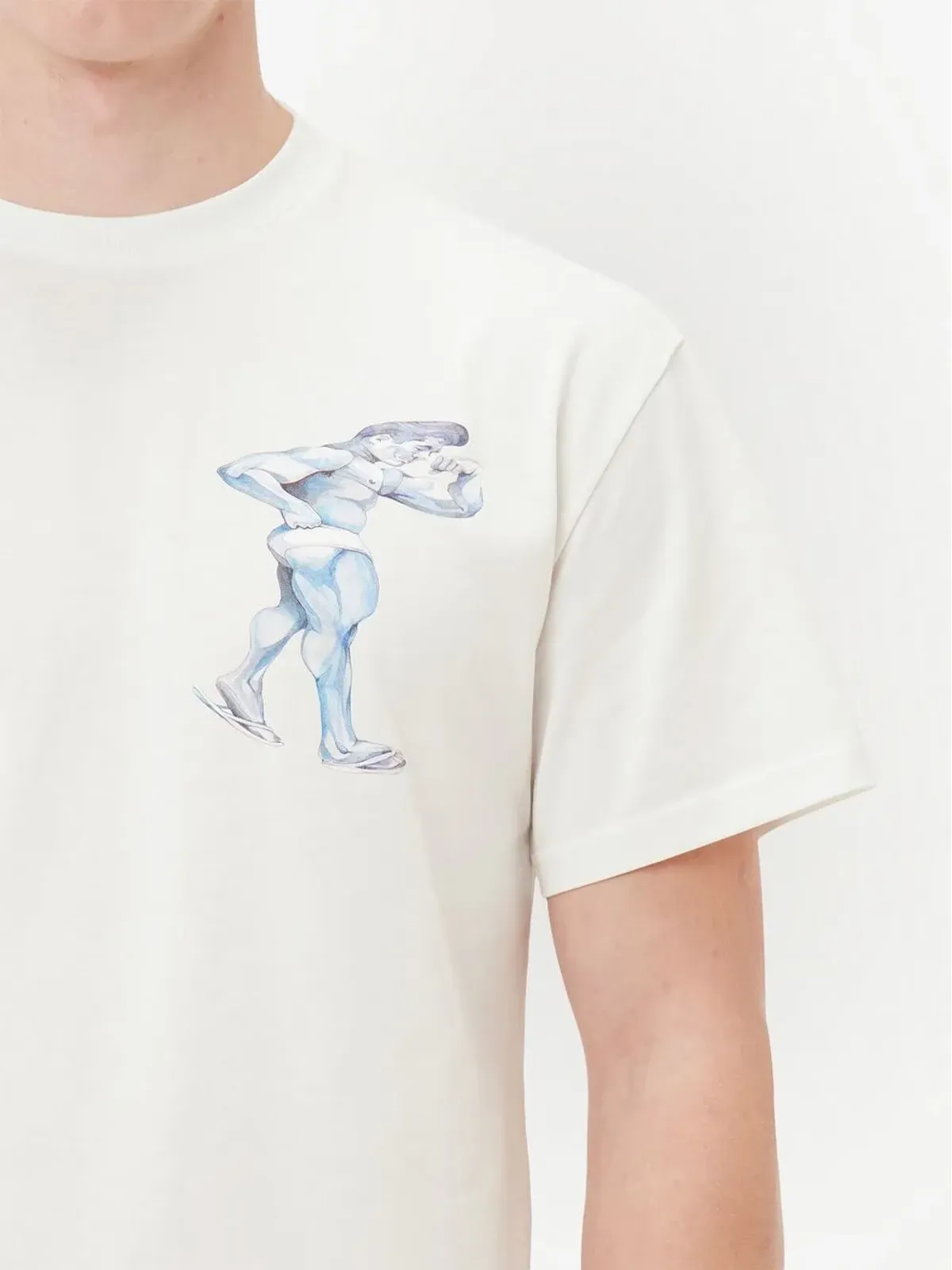 JW Anderson グラフィックプリント半袖Tシャツ - ホワイト - 画像5