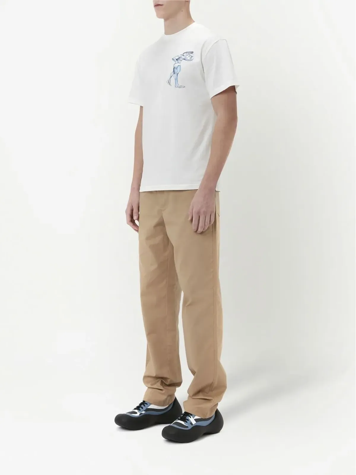 JW Anderson グラフィックプリント半袖Tシャツ - ホワイト - 画像2