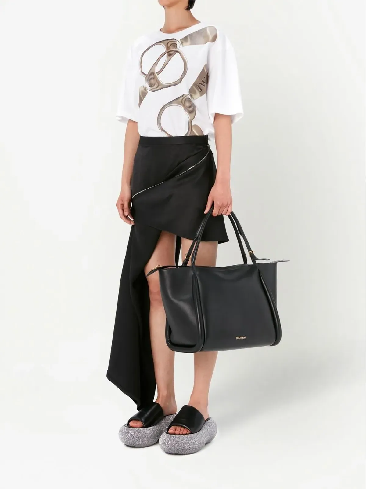 JW Anderson ジップディテール ミニスカート - 画像2
