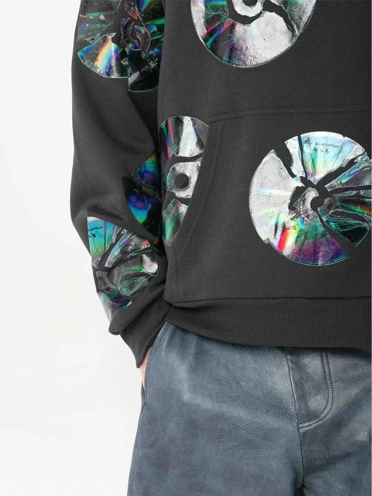 JW Anderson グラフィックプリント コットン フーディー - 画像5