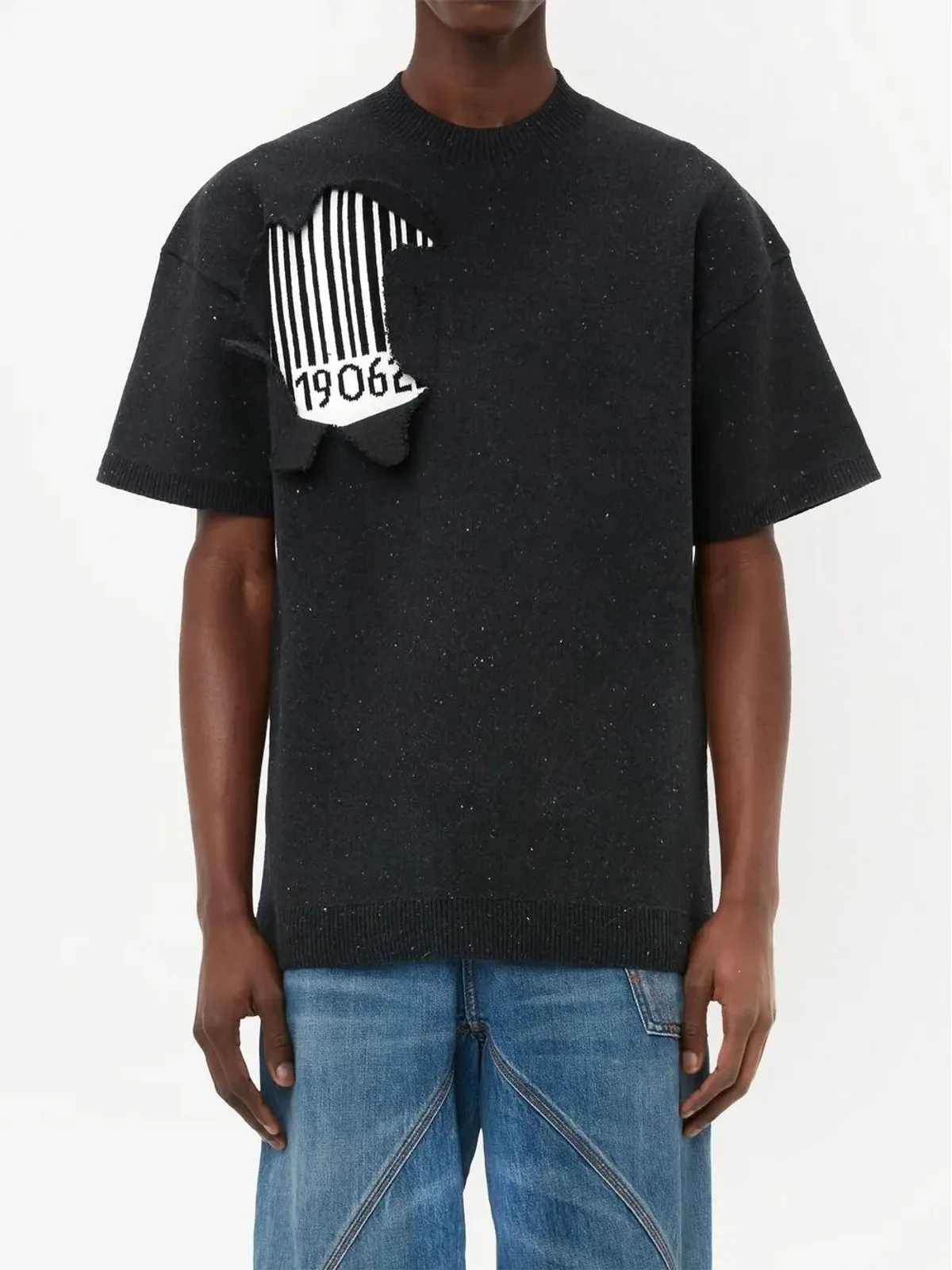 JW Anderson バーコードプリント 半袖スウェットシャツ - 画像4