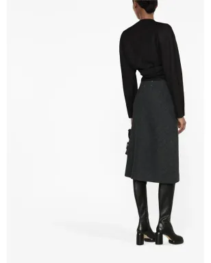 Maison Margiela ヘリンボーン Aラインスカート - サムネイル3