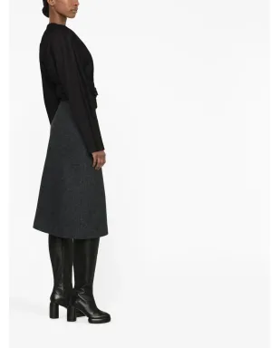 Maison Margiela ヘリンボーン Aラインスカート - サムネイル4