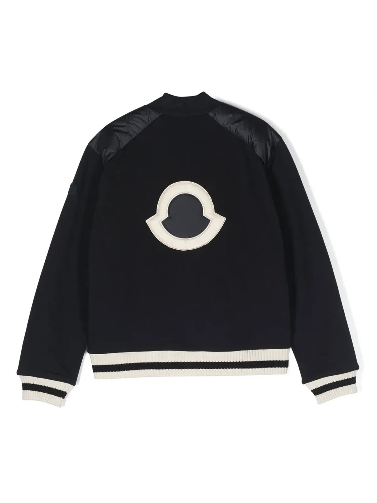 Moncler Enfant ロゴパッチ入りパディッドボンバー ジャケット - ブルー - 画像2