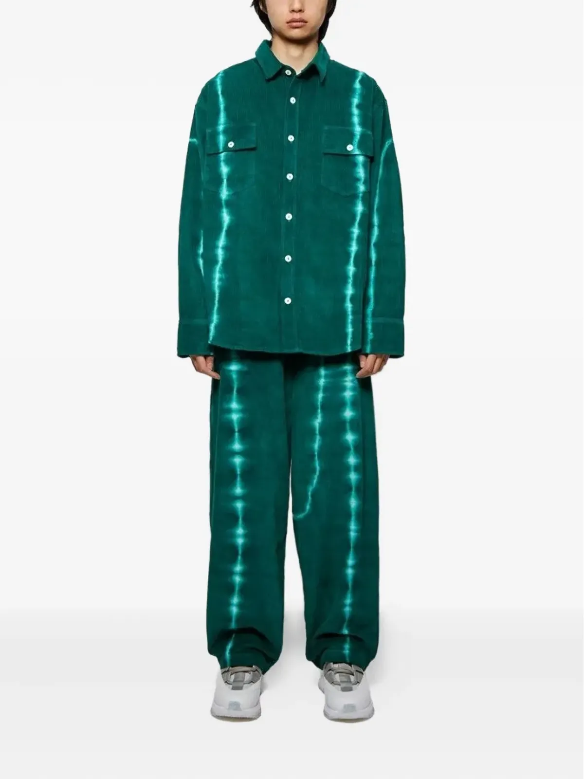 The Elder Statesman グリッドコーデュロイ ワークパンツ - 画像2