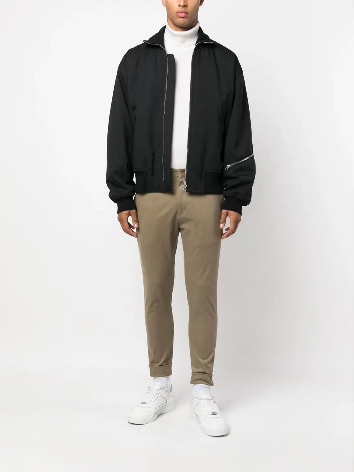Low Brand ローライズスキニートラウザー - グリーン - 画像2