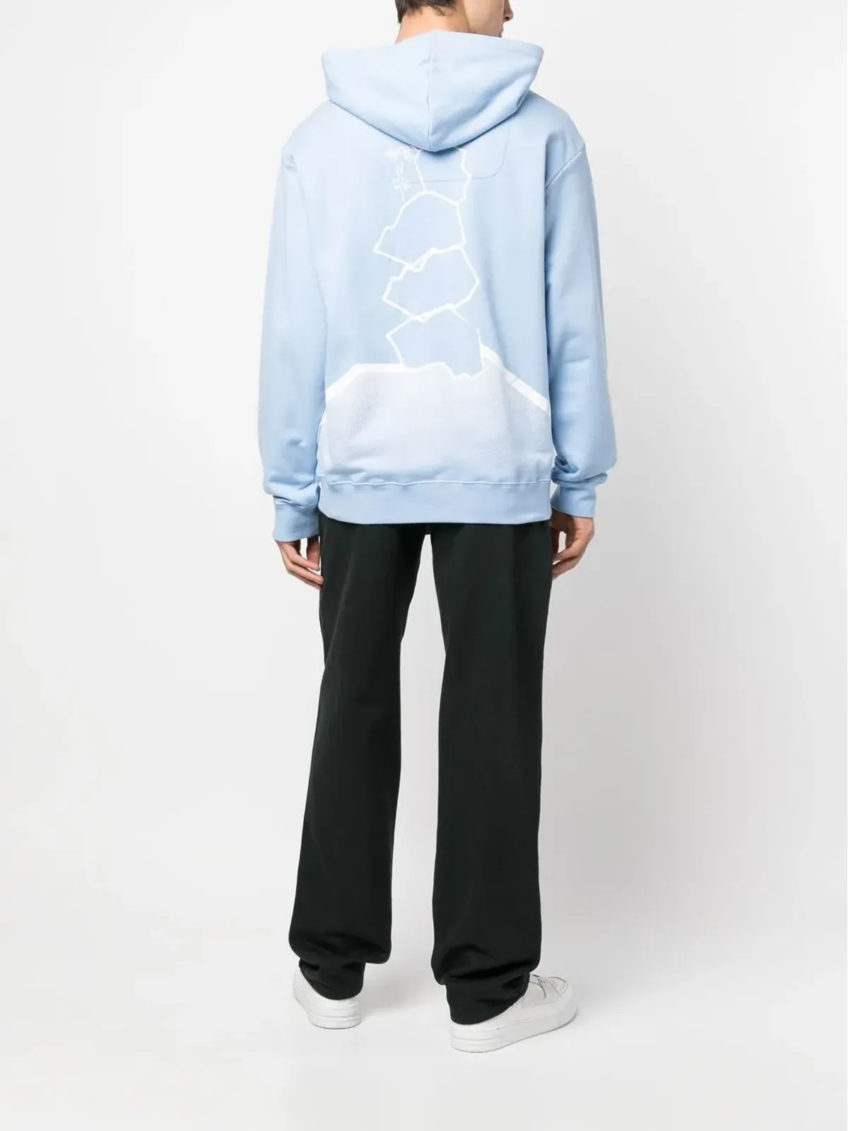 OBJECTS IV LIFE Balance graphic-print hoodie - Blue - 画像2