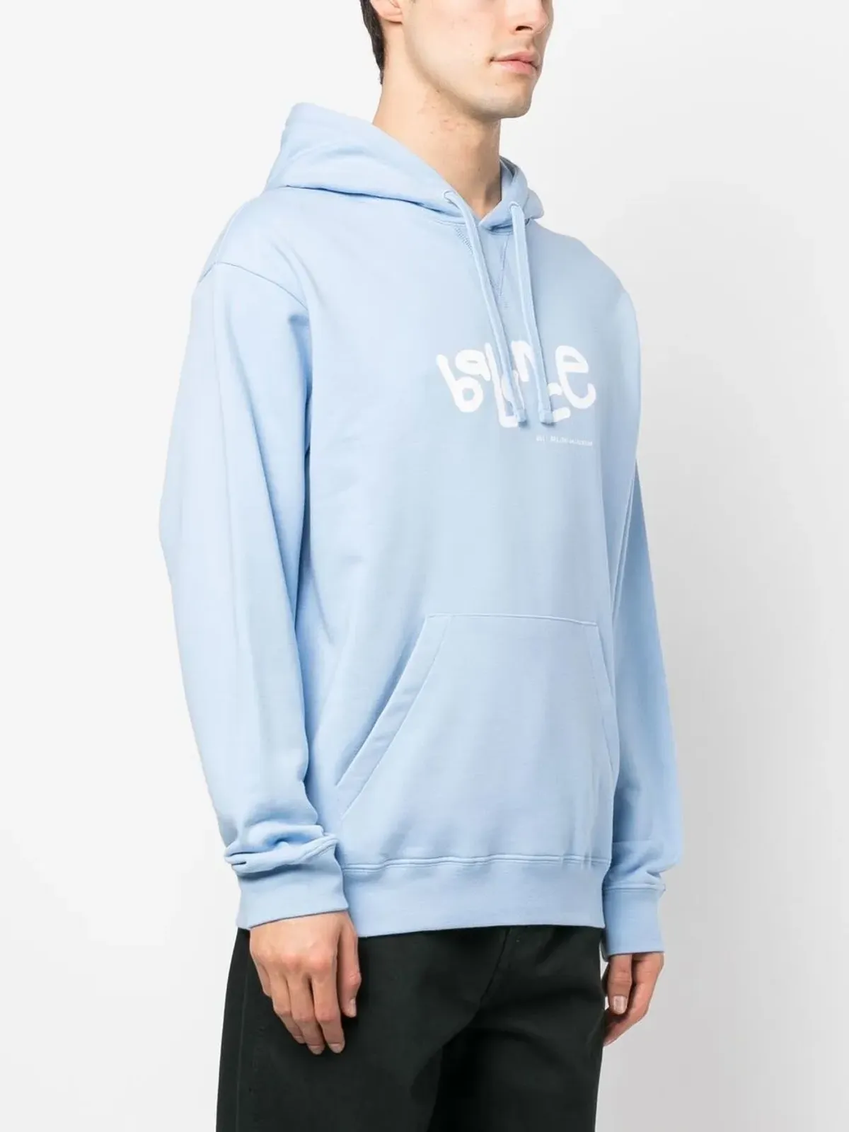 OBJECTS IV LIFE Balance graphic-print hoodie - Blue - 画像4