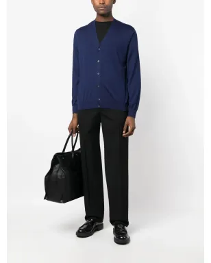 Prada ファインニット Vネック カーディガン - ブルー - サムネイル2