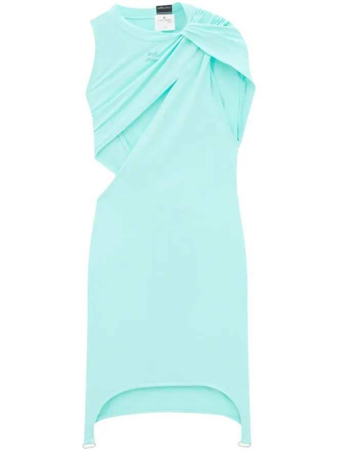 Courrèges Courrèges カットアウトギャザー ミニドレスの商品画像