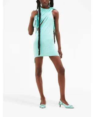 Courrèges カットアウトギャザー ミニドレス - サムネイル2