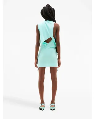 Courrèges カットアウトギャザー ミニドレス - サムネイル3