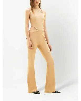 Courrèges 刺繍ロゴ入りフレアパンツ - サムネイル3