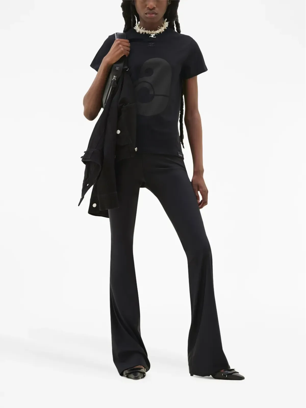 Courrèges 半袖コットンTシャツ - 画像2